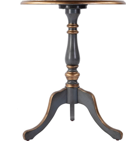 Butler Specialty Company Colbert 22 in. W Round Wood Pedestal Game/Accent Table  - Blue - 3405483 view 3