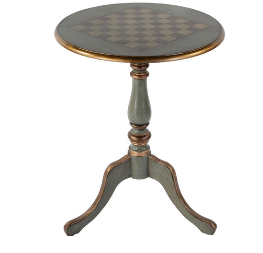 Butler Specialty Company Colbert 22 in. W Round Wood Pedestal Game/Accent Table  - Green - 3405482 view 1