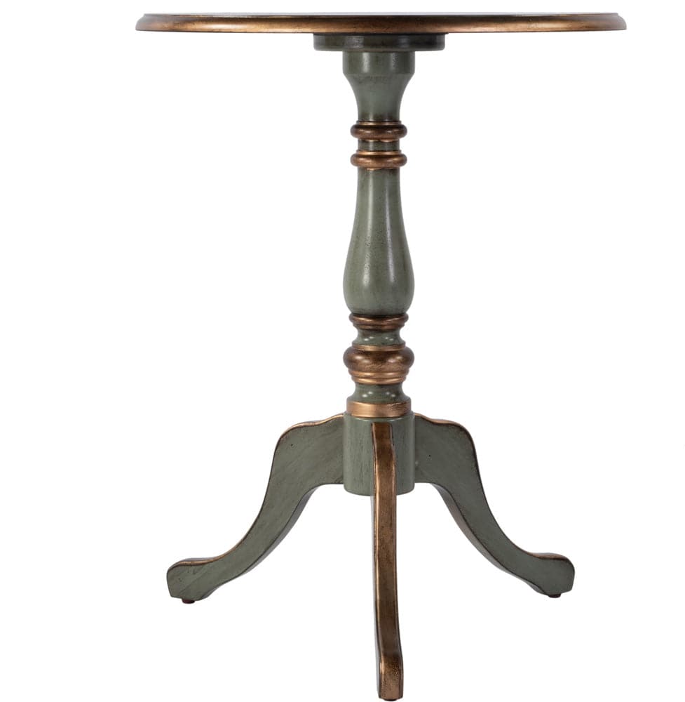 Butler Specialty Company Colbert 22 in. W Round Wood Pedestal Game/Accent Table  - Green - 3405482 view 2
