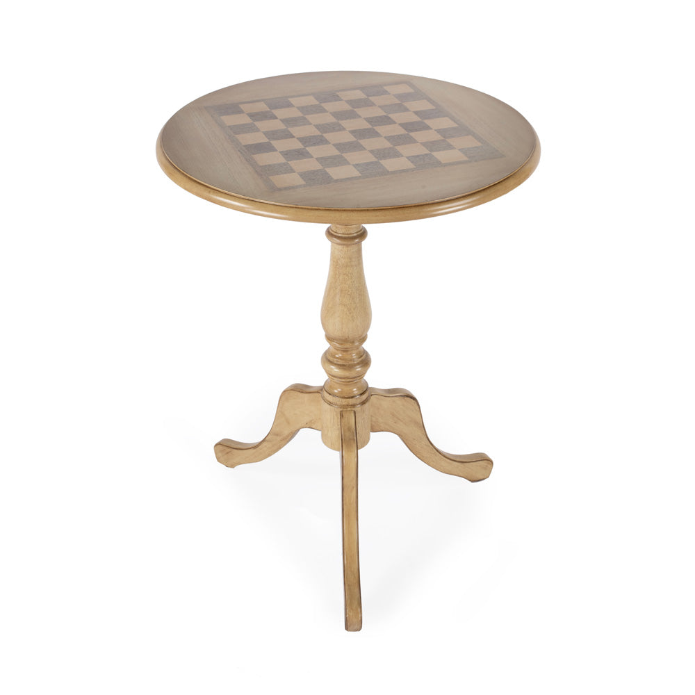 Butler Specialty Company - Heritage - Colbert 22 in. W Round Wood Pedestal Game Table, Beige - 3405424
