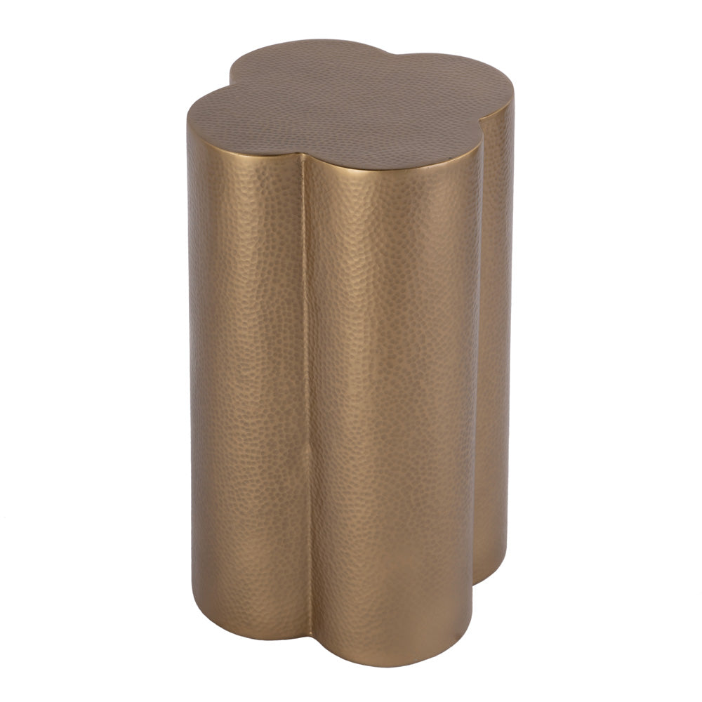 Butler Specialty Company - Colmar 14 in. W Novelty Clover Shaped Metal End Table, Natural - 5857312 view 1