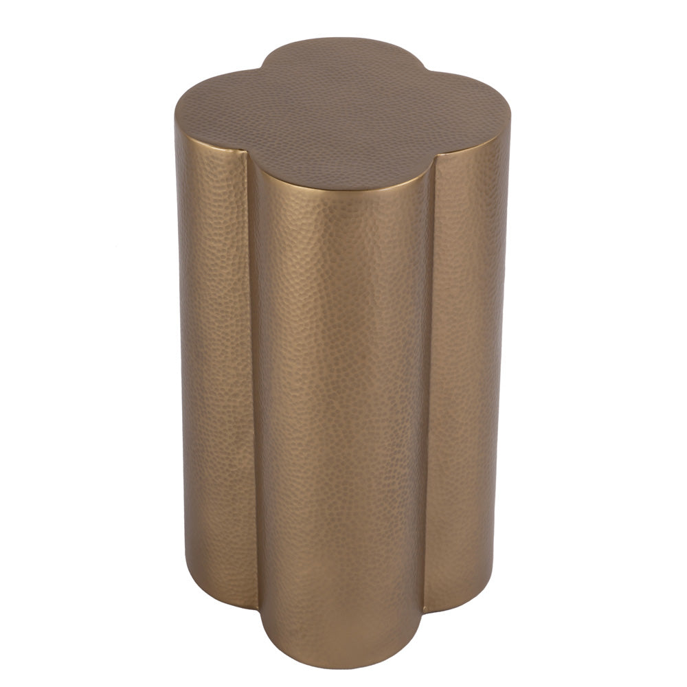 Butler Specialty Company - Colmar 14 in. W Novelty Clover Shaped Metal End Table, Natural - 5857312 view 3