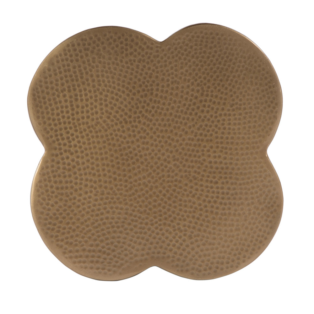 Butler Specialty Company - Colmar 14 in. W Novelty Clover Shaped Metal End Table, Natural - 5857312 view 5