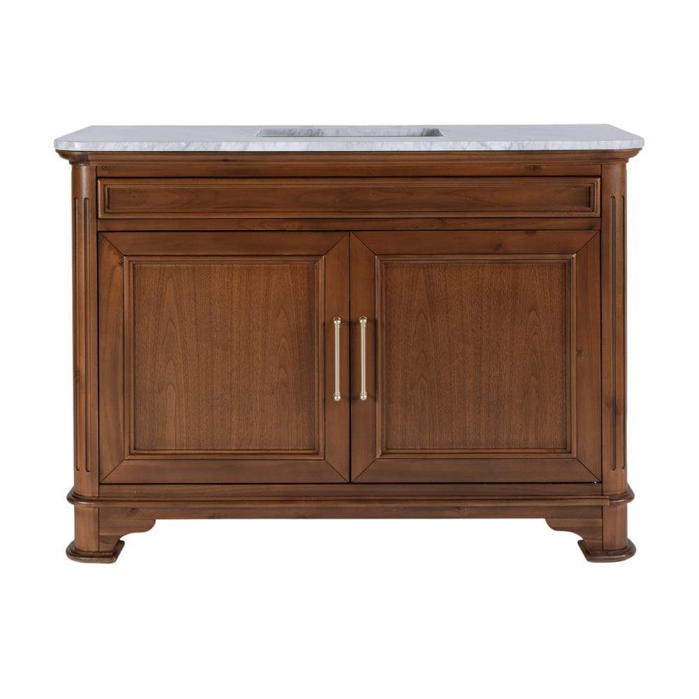 Butler Specialty Company - Colorado 48 in. W Wood & Marble Single Sink Bathroom Vanity, Walnut - 5995489 view 2