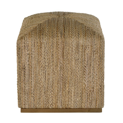 Butler Specialty Company - Como 17 in. W Square Banana Leaf Accent Stool, Natural - 6255404 view 3