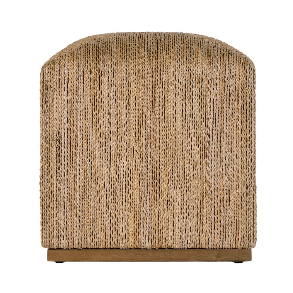 Butler Specialty Company - Como 17 in. W Square Banana Leaf Accent Stool, Natural - 6255404 view 4