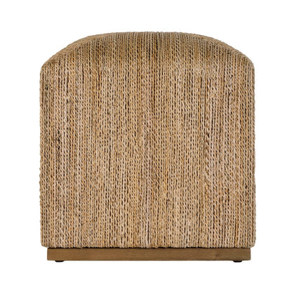 Butler Specialty Company - Como 17 in. W Square Banana Leaf Accent Stool, Natural - 6255404 view 4