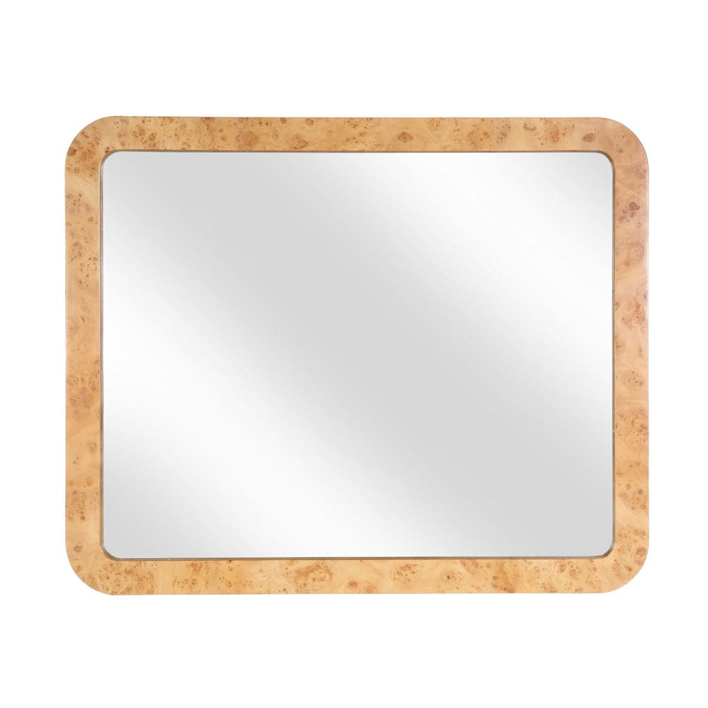 Butler Specialty Company - Cora 44 in. W x 36 in. H Rectangular Mappa Burl Wall Mirror, Tan - 5856444 view 1