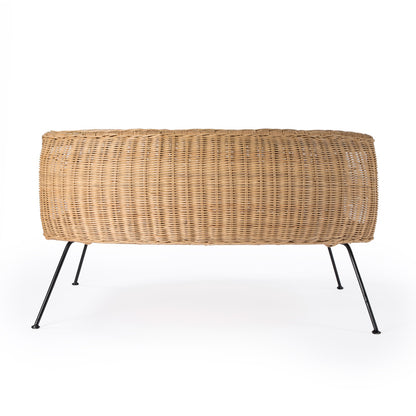 Butler Specialty Company - Coralitta 37.5 in. W Round Rattan Coffee Table, Light Brown - 5579404_CLOSEOUT