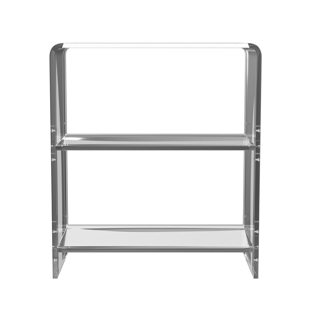 Butler Specialty Company - Crystal Clear - Crystal 22 in. W Acrylic 2 Shelf Bookcase, Clear - 3611335