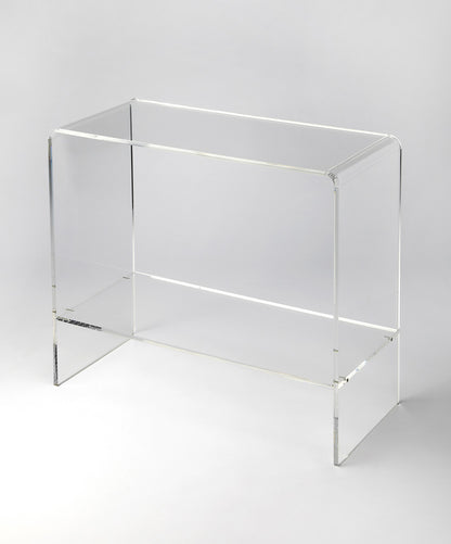 Butler Specialty Company - Crystal Clear - Crystal 32 in. W Rectangular Acrylic Console Table with Lower Shelf, Clear - 3610335