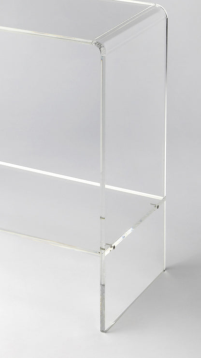 Butler Specialty Company - Crystal Clear - Crystal 32 in. W Rectangular Acrylic Console Table with Lower Shelf, Clear - 3610335