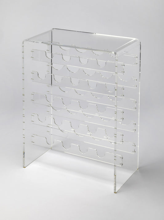 Butler Specialty Company - Crystal Clear - Crystal 34 in. H x 24 in. W Rectangular Acrylic Wine Rack, Clear - 3614335_CLOSEOUT