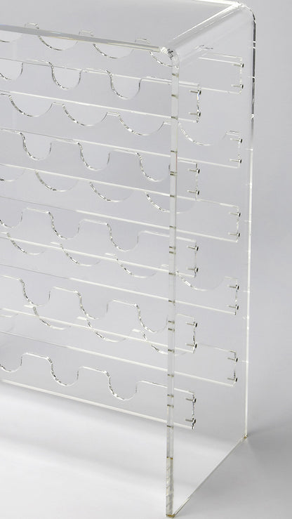 Butler Specialty Company - Crystal Clear - Crystal 34 in. H x 24 in. W Rectangular Acrylic Wine Rack, Clear - 3614335_CLOSEOUT