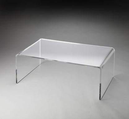 Butler Specialty Company - Crystal Clear - Crystal 38 in. W Rectangular Acrylic Coffee Table, Clear - 3398140