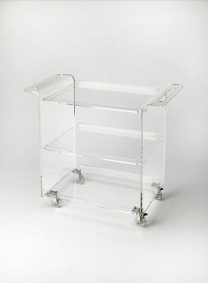 Butler Specialty Company - Crystal Clear - Crystal Clear Acrylic Bar Cart, Clear - 5169335