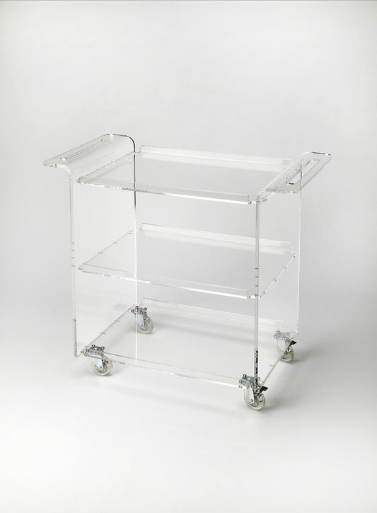 Butler Specialty Company - Crystal Clear - Crystal Clear Acrylic Bar Cart, Clear - 5169335