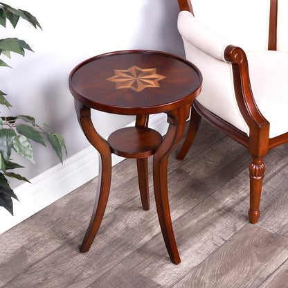 Butler Specialty Company - Dalton 15.75 in. W Round Wood Side Table, Dark Brown - 1328024 view 4