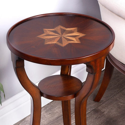 Butler Specialty Company - Dalton 15.75 in. W Round Wood Side Table, Dark Brown - 1328024 view 5