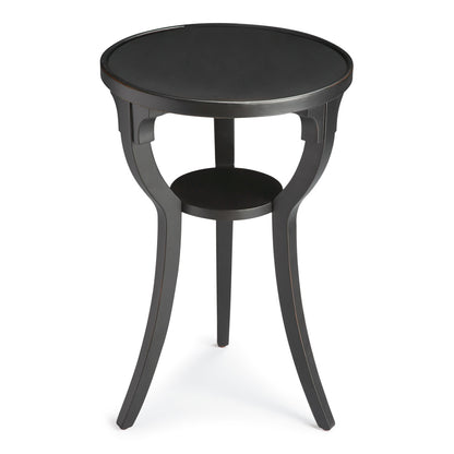 Butler Specialty Company - Dalton 15.75 in. W Round Wood Side Table, Black - 1328111