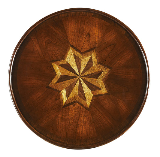 Butler Specialty Company - Dalton 15.75 in. W Round Wood Side Table, Dark Brown - 1328024