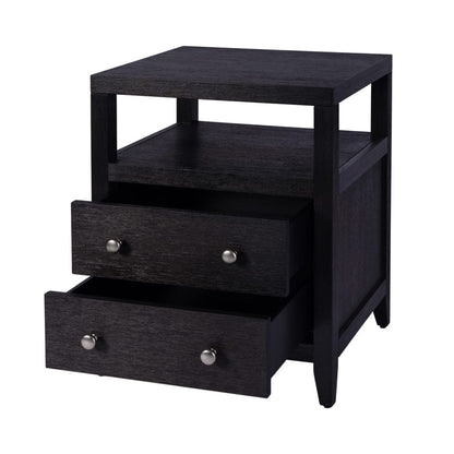 Butler Specialty Company - Dana 21 in. W Rectangular Wood 2 Drawer Narrow Nightstand w Top Open Shelf, Coffee - 6259451 view 2