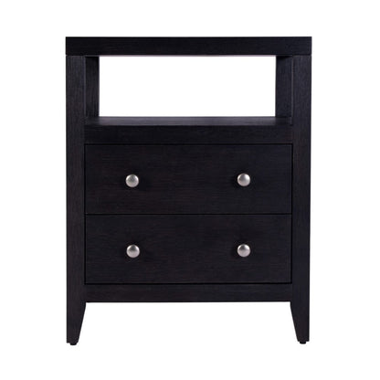 Butler Specialty Company - Dana 21 in. W Rectangular Wood 2 Drawer Narrow Nightstand w Top Open Shelf, Coffee - 6259451 view 3