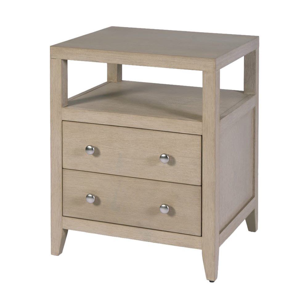 Butler Specialty Company - Dana 21 in. W Rectangular Wood 2 Drawer Narrow Nightstand w Top Open Shelf, Taupe - 6259450 view 1