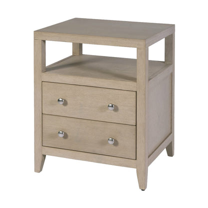 Butler Specialty Company - Dana 21 in. W Rectangular Wood 2 Drawer Narrow Nightstand w Top Open Shelf, Taupe - 6259450 view 1