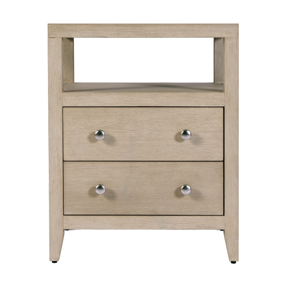 Butler Specialty Company - Dana 21 in. W Rectangular Wood 2 Drawer Narrow Nightstand w Top Open Shelf, Taupe - 6259450 view 3