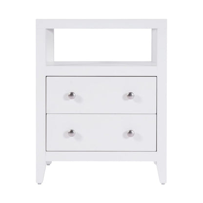 Butler Specialty Company - Dana 21 in. W Rectangular Wood 2 Drawer Narrow Nightstand w Top Open Shelf, White - 6259304 view 2