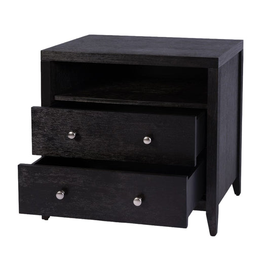 Butler Specialty Company - Dana 28 in. W Rectangular Wood 2 Drawer Nightstand w Top Shelf, Coffee - 6258451 view 2