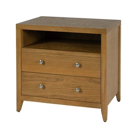 Butler Specialty Company - Dana 28 in. W Rectangular Wood 2 Drawer Nightstand w Top Shelf, Natural - 6258452 view 1