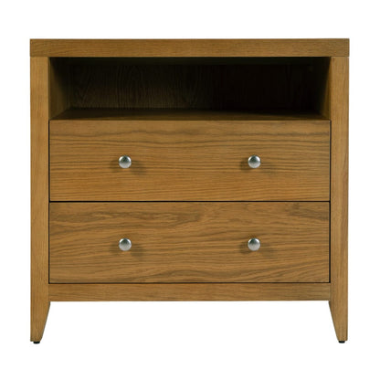Butler Specialty Company - Dana 28 in. W Rectangular Wood 2 Drawer Nightstand w Top Shelf, Natural - 6258452 view 3