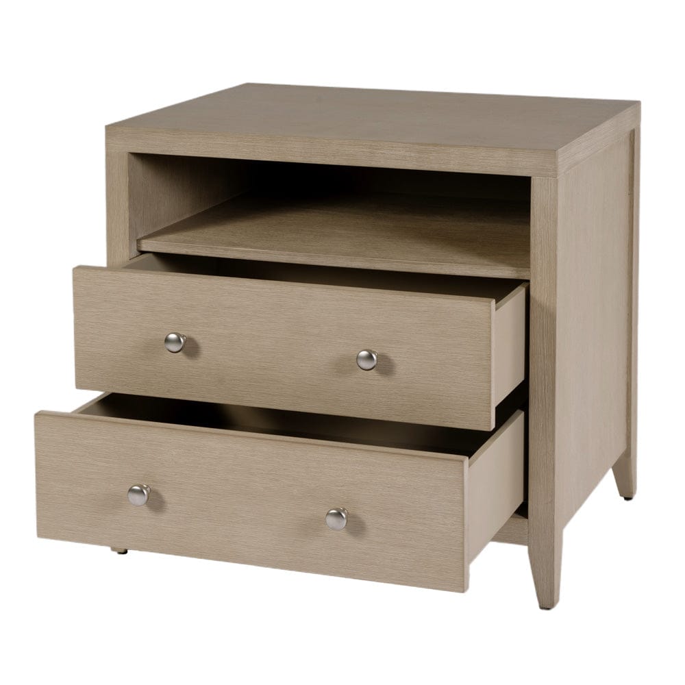 Butler Specialty Company - Dana 28 in. W Rectangular Wood 2 Drawer Nightstand w Top Shelf, Taupe - 6258450 view 2