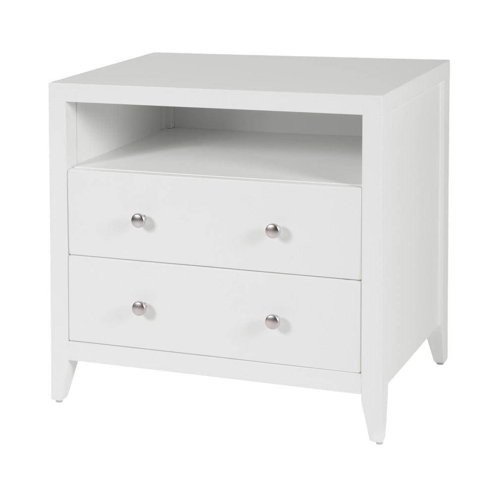 Butler Specialty Company - Dana 28 in. W Rectangular Wood 2 Drawer Nightstand w Top Shelf, White - 6258304 view 1