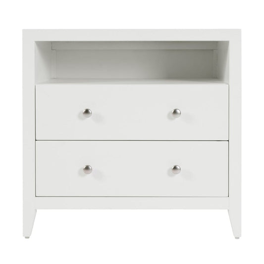 Butler Specialty Company - Dana 28 in. W Rectangular Wood 2 Drawer Nightstand w Top Shelf, White - 6258304 view 2