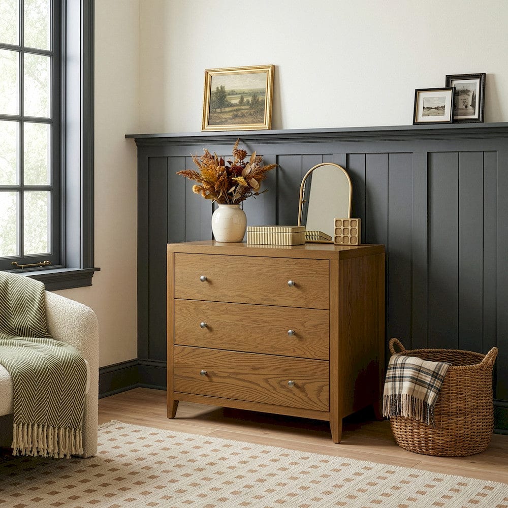 Butler Specialty Company - Dana 34 in. W Rectangular Wood 3 Drawer Chest, Natural - 6260452 view 3