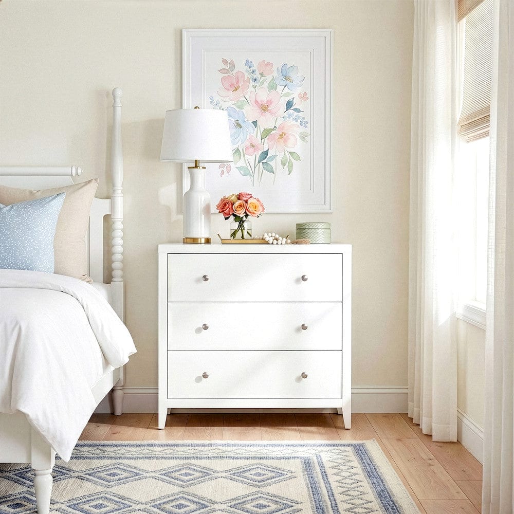 Butler Specialty Company - Dana 34 in. W Rectangular Wood 3 Drawer Chest, White - 6260304 view 4