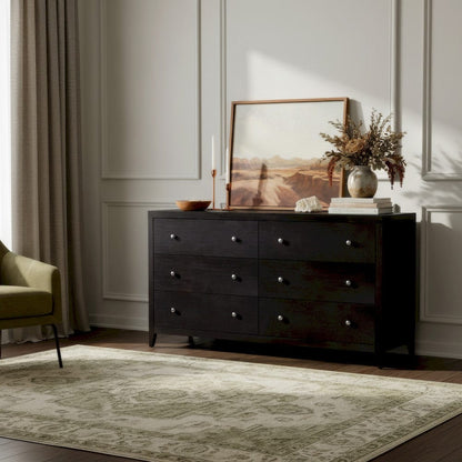 Butler Specialty Company - Dana 60 in. W Rectangular Wood 6 Drawer Dresser, Coffee - 6257451 view 5