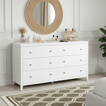 Butler Specialty Company - Dana 60 in. W Rectangular Wood 6 Drawer Dresser, White - 6257304 view 5