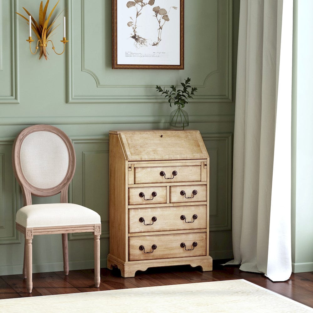 Butler Specialty Company - Danforth 25.5 in. W Rectangular Wood 7 Drawer Secretary, Beige - 2118424 view 6