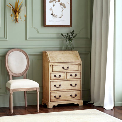 Butler Specialty Company - Danforth 25.5 in. W Rectangular Wood 7 Drawer Secretary, Beige - 2118424 view 6