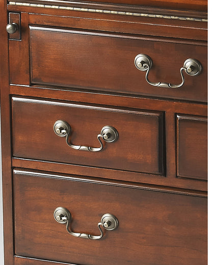Butler Specialty Company - Danforth 25.5 in. W Rectangular Wood 7 Drawer Secretary, Dark Brown - 2118024