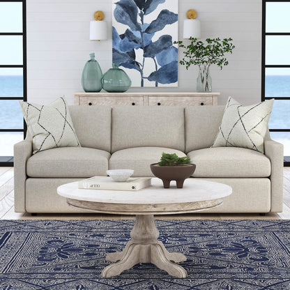 Butler Specialty Company - Danielle 38 in. W Round Marble & Wood Coffee Table, Gray - 5516329 view 6