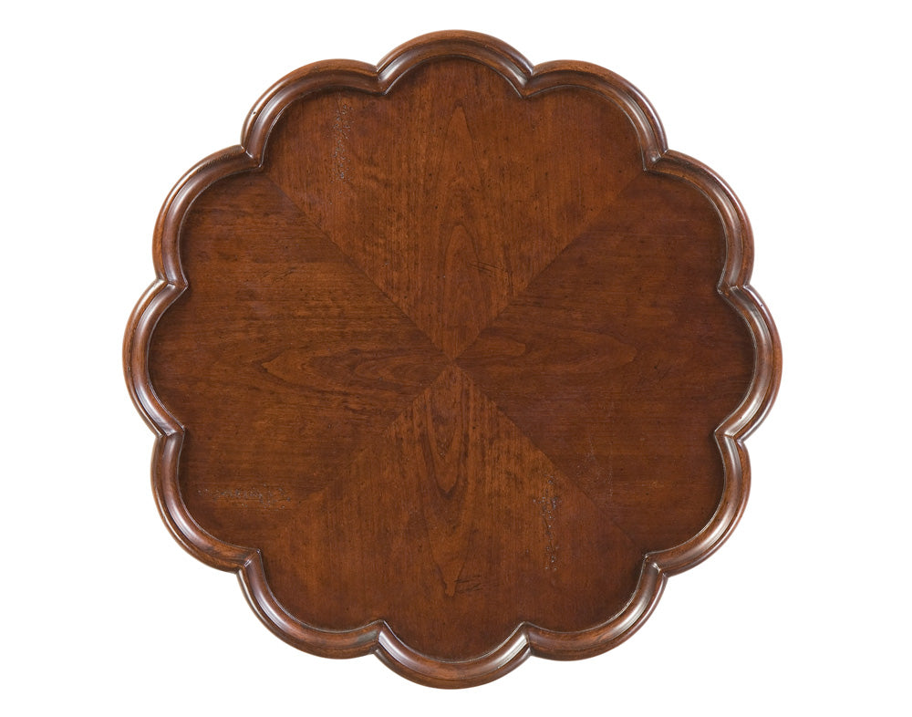 Butler Specialty Company - Dansby 20 in. W Round Wood Pedestal Side Table, Dark Brown - 1482024
