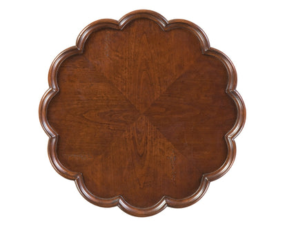 Butler Specialty Company - Dansby 20 in. W Round Wood Pedestal Side Table, Dark Brown - 1482024