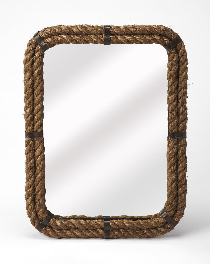 Butler Specialty Company - Darby Rectangular Rope Wall Mirrored, Light ...