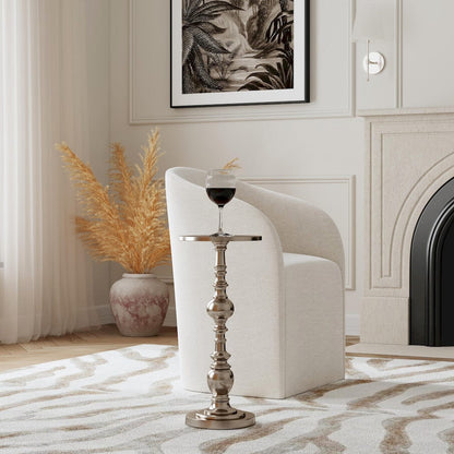 Butler Specialty Company - Darien 10 in. Round Indoor Metal Pedestal Side Table, Bronze - 4324220 view 6