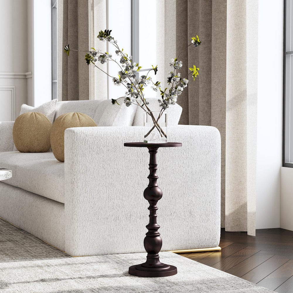 Butler Specialty Company - Darien 10 in. Round Indoor Metal Pedestal Side Table, Bronze - 4324392 view 6